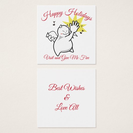 DBY Give Me Five Holidays Greetings (Front & Back)