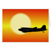 DC-3 passing sun. (Front Horizontal)