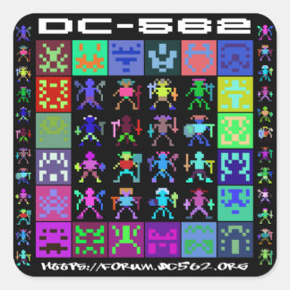 DC-562 SQUARE STICKER