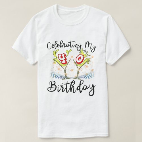 DC Celebrating My 40th custom Year Birthday Squad  T_Shirt