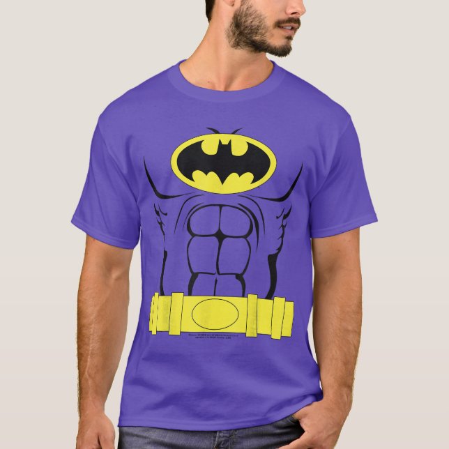 DC Comics Batman Costume Outline T-Shirt (Front)