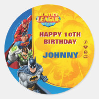 DC Comics | Justice League - Birthday Classic Round Sticker