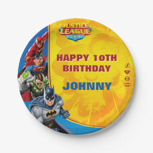 DC Comics Justice League - Birthday Paper Plates