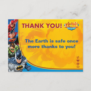 DC Comics Justice League - Birthday Thank You Card