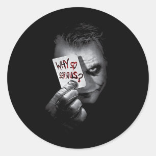 Dc Comics Mens Uni Adult Black Batman Dark Knight Classic Round Sticker