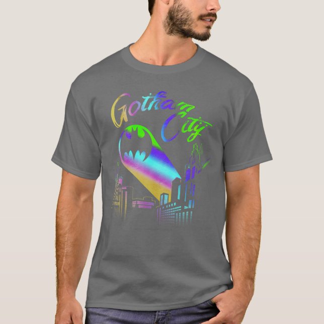 DC Comics Pride Batman Gotham City Rainbow funny T-Shirt (Front)