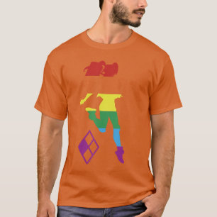 DC Comics Pride Justice League Harley Quinn Rainbo T-Shirt