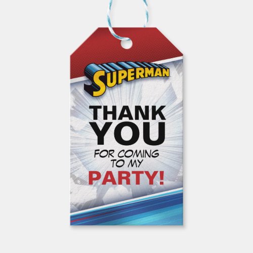 DC Comics  Superman _ Birthday Gift Tags