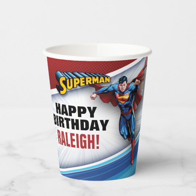 DC Comics | Superman - Birthday Paper Cups (Left)