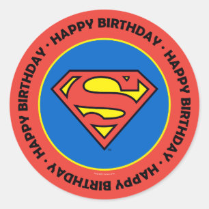 DC Comics Superman Classic Logo Classic Round Sticker