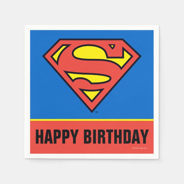 DC Comics | Superman | Classic Logo Paper Napkins (Front)