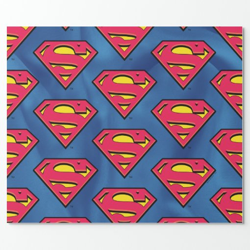 DC Comics | Superman | Classic Logo Wrapping Paper | Zazzle