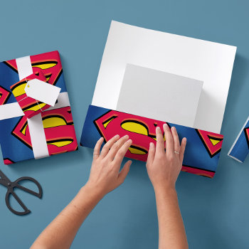 Dc Comics | Superman | Classic Logo Wrapping Paper by superman at Zazzle