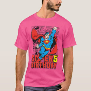 DC Comics Superman Super 5th Birthday Comic funny T-Shirt