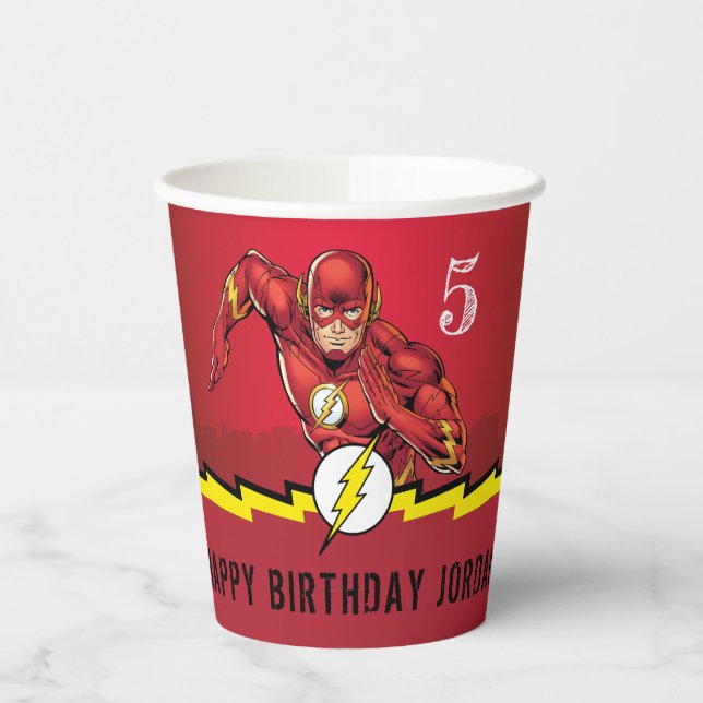 DC Comics | The Flash Birthday Paper Cups (Left)