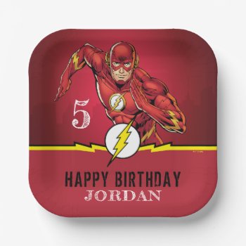 Dc Comics | The Flash Birthday Paper Plates by justiceleague at Zazzle