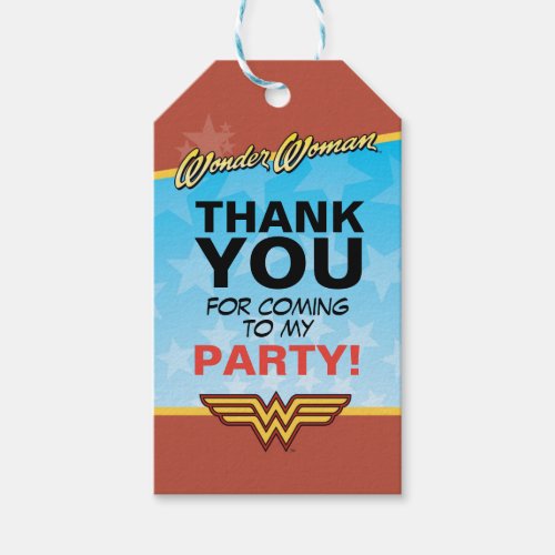 DC Comics  Wonder Woman Birthday Gift Tags