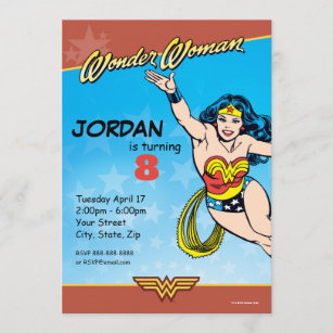 Wonder Woman Invitations Zazzle