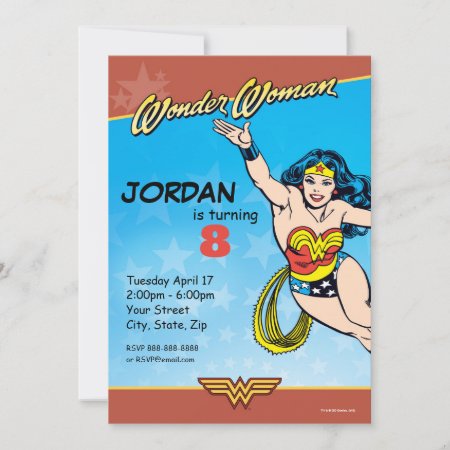 Dc Comics | Wonder Woman Birthday Invitation