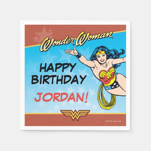 DC Comics | Wonder Woman Birthday Napkins (Front)