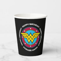 DC Comics | Wonder Woman Circle & Stars Birthday Paper Cups