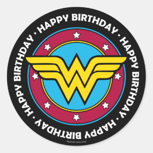 Wonder Woman Shield 3" Gold Logo New Gifts s-dc-0167-m DC Comics Sticker 