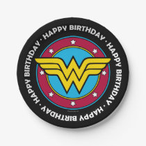 DC Comics | Wonder Woman Circle & Stars Logo Paper Plate