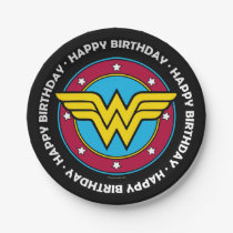 DC Comics | Wonder Woman Circle & Stars Logo Paper Plates
