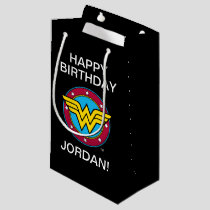 DC Comics | Wonder Woman Circle & Stars Logo Small Gift Bag