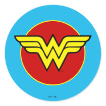 DC Comics | Wonder Woman Logo | Happy Birthday Classic Round Sticker
