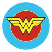 DC Comics | Wonder Woman Logo | Happy Birthday Classic Round Sticker