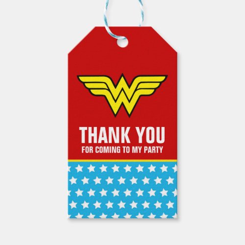 DC Comics  Wonder Woman Logo  Happy Birthday Gift Tags
