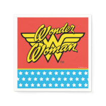 DC Comics | Wonder Woman Logo | Happy Birthday Paper Napkins