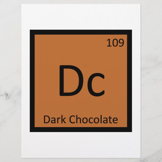 Dc - Dark Chocolate Chemistry Periodic Table (Front)