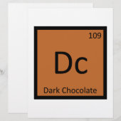 Dc - Dark Chocolate Chemistry Periodic Table (Front/Back)