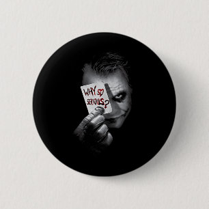 Dc Dark Knight Photo Why So Serious Tank Top Button