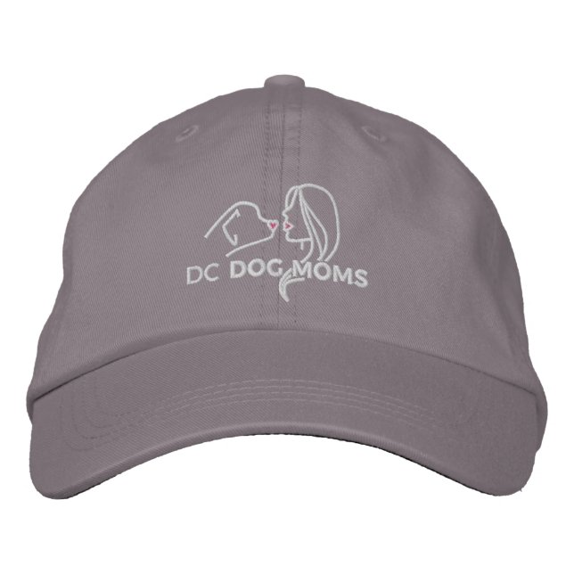 DC Dog Moms Baseball Cap - Grey (Front)