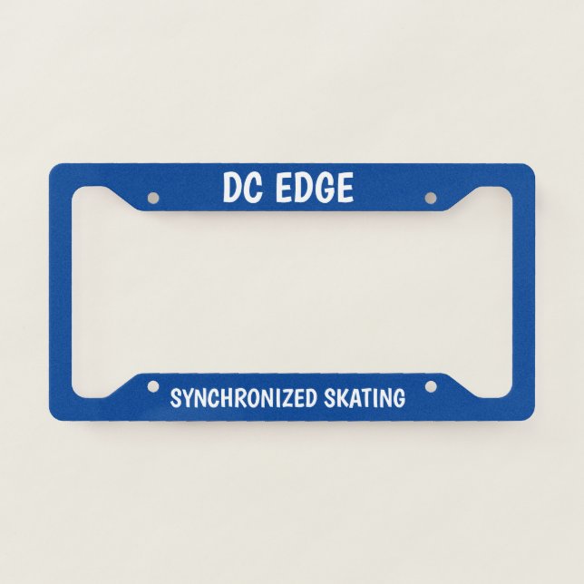 DC EDGE LICENSE PLATE FRAME (Front)