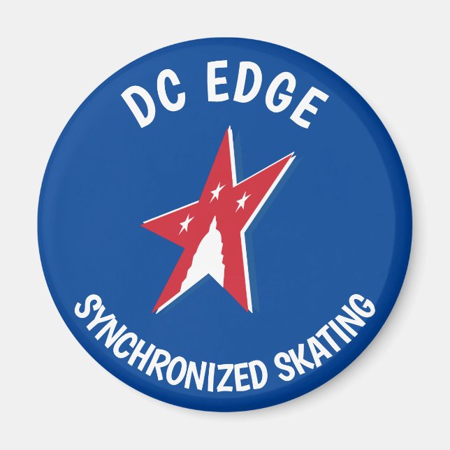 DC EDGE refrigerator Magnet (Front)