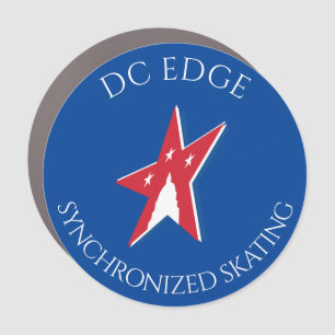 DC EDGE round Car Magnet