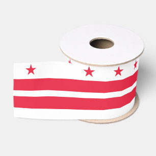 DC flag Grosgrain Ribbon