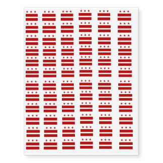 DC Flag Temporary Tattoos