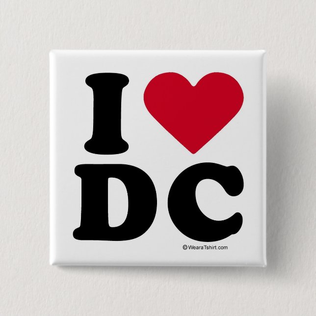 DC - I LOVE DC BUTTON (Front)