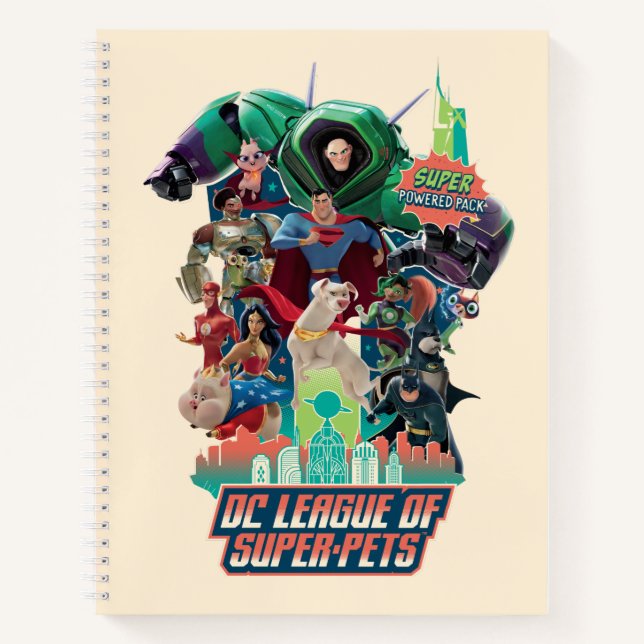 DC League of Super-Pets Battle for Metropolis Notebook (Front)