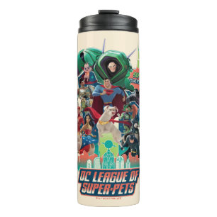 DC League of Super-Pets Battle for Metropolis Thermal Tumbler