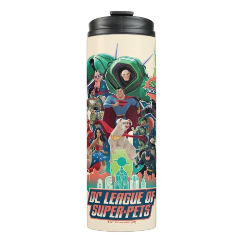 DC League of Super_Pets Battle for Metropolis Thermal Tumbler