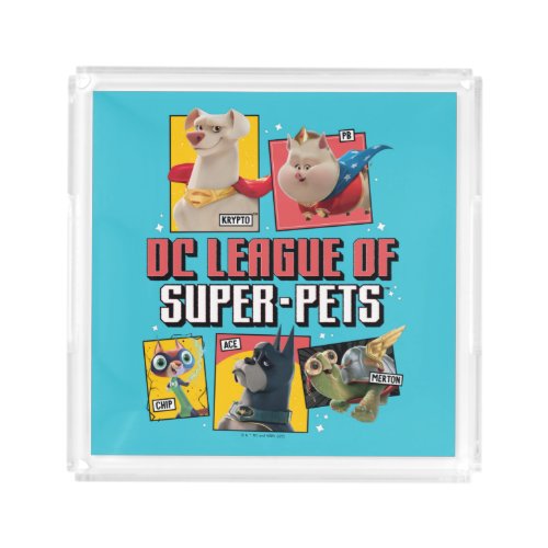 DC League of Super_Pets Character Panels Acrylic Tray