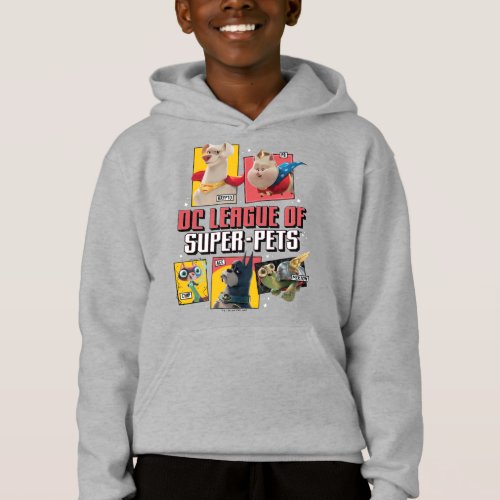 DC League of Super_Pets Character Panels Hoodie