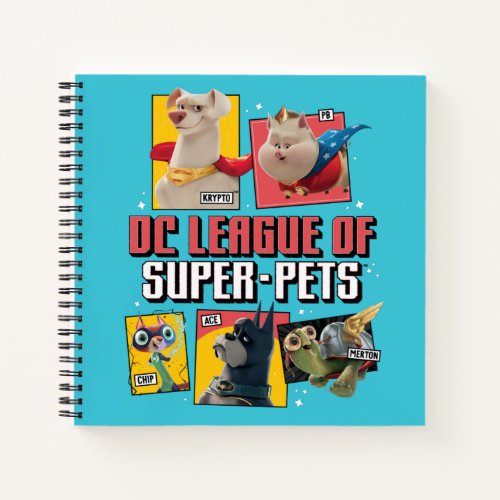 DC League of Super_Pets Character Panels Notebook