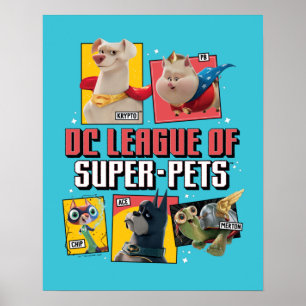 DC League of Super-Pets Character Panels Poster